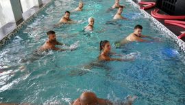 cours collectif en piscine