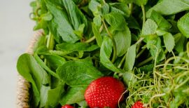 panier de fruits et légumes frais