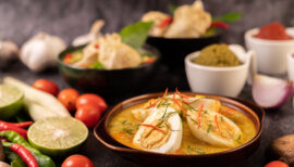 soupe protéinée avec des oeufs et des légumes