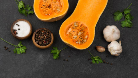 courge butternut et graines