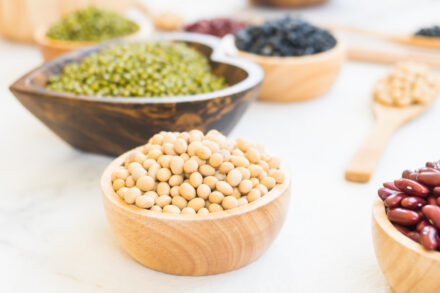 assortiment de végétaux riches en protéines